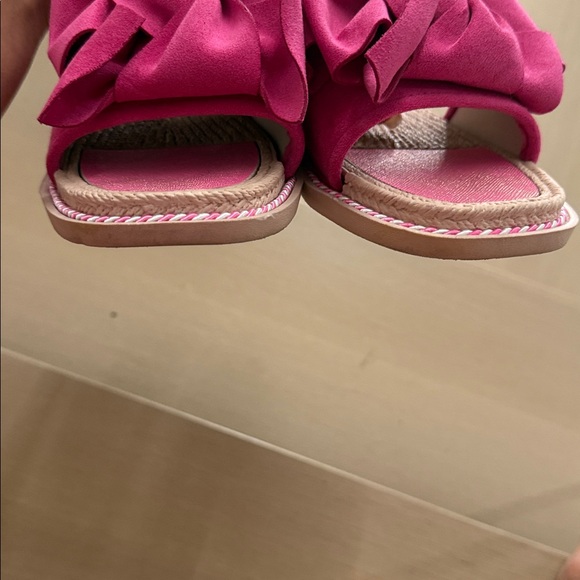 👡 Women’s Sandal Bundle – Size 41 – Pink Ruffle Slides + Pearl Strap Sandals - Picture 13 of 13